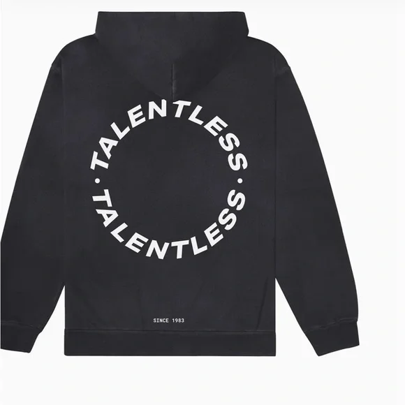 Talentless Black Sweatshirt NWT Pullover Hoodie L/1,XL/1 - Picture 3 of 9
